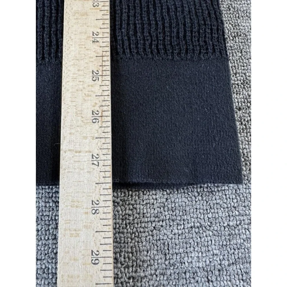 AllSaints‎ Sweater Mens Medium Black Cotton Ribbed Crewneck Knit Pullover